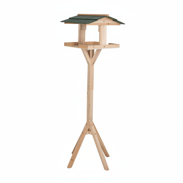 Lifetime Garden – Vogelvoederhuis op Paal – Houten Voederplek – Dakbescherming - Bivakshop