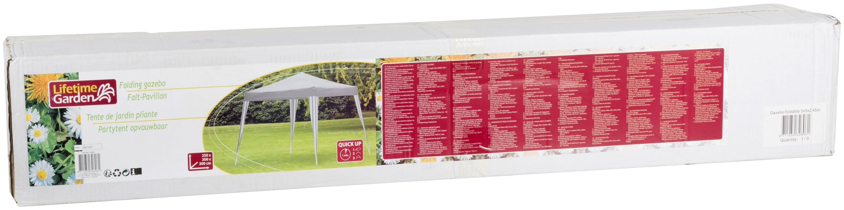 Lifetime Garden - Vouwbare Partytent – 3x3x2,45 m – Ruim & Flexibel voor Buiten - Bivakshop