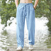 Linnen - katoen joggers voor heren – Losse casual pasvorm - Bivakshop