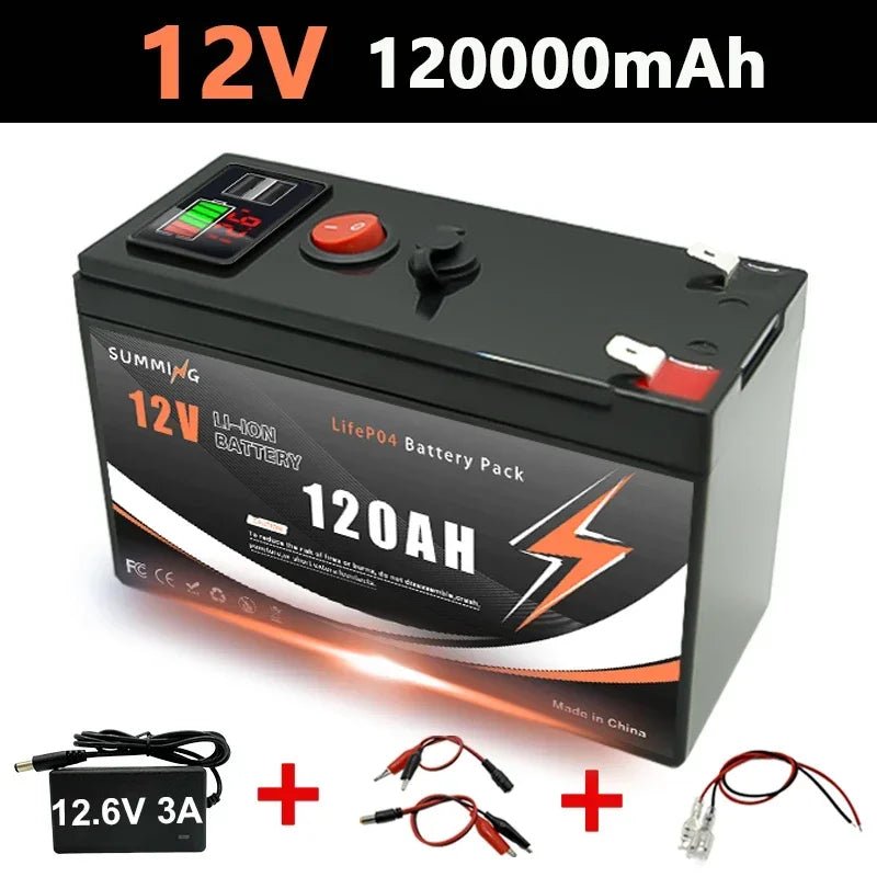 Lithium 12V 150Ah LiFePO4 Deep Cycle Accu – 4000+ Cycli – Betrouwbare Energieopslag - Bivakshop