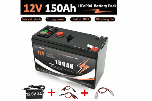 Lithium 12V 150Ah LiFePO4 Deep Cycle Accu – 4000+ Cycli – Betrouwbare Energieopslag - Bivakshop