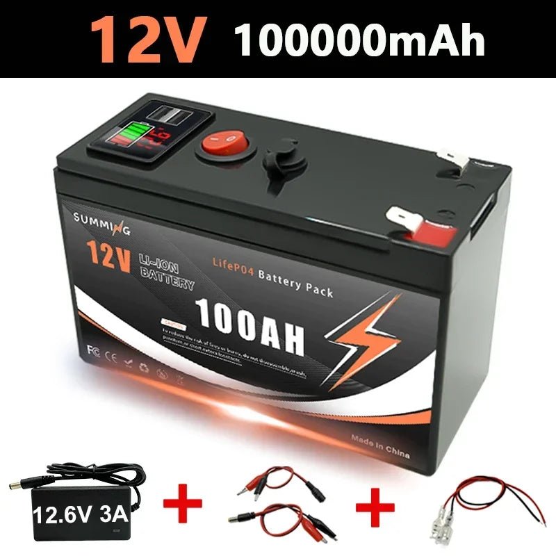 Lithium 12V 150Ah LiFePO4 Deep Cycle Accu – 4000+ Cycli – Betrouwbare Energieopslag - Bivakshop