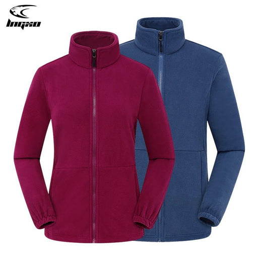 LNGXO polar fleece jas - Heren & dames outdoor softshell - Warm & windproof - Bivakshop