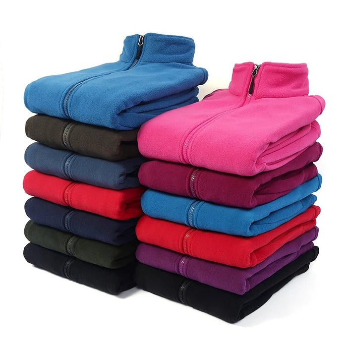 LNGXO polar fleece jas - Heren & dames outdoor softshell - Warm & windproof - Bivakshop