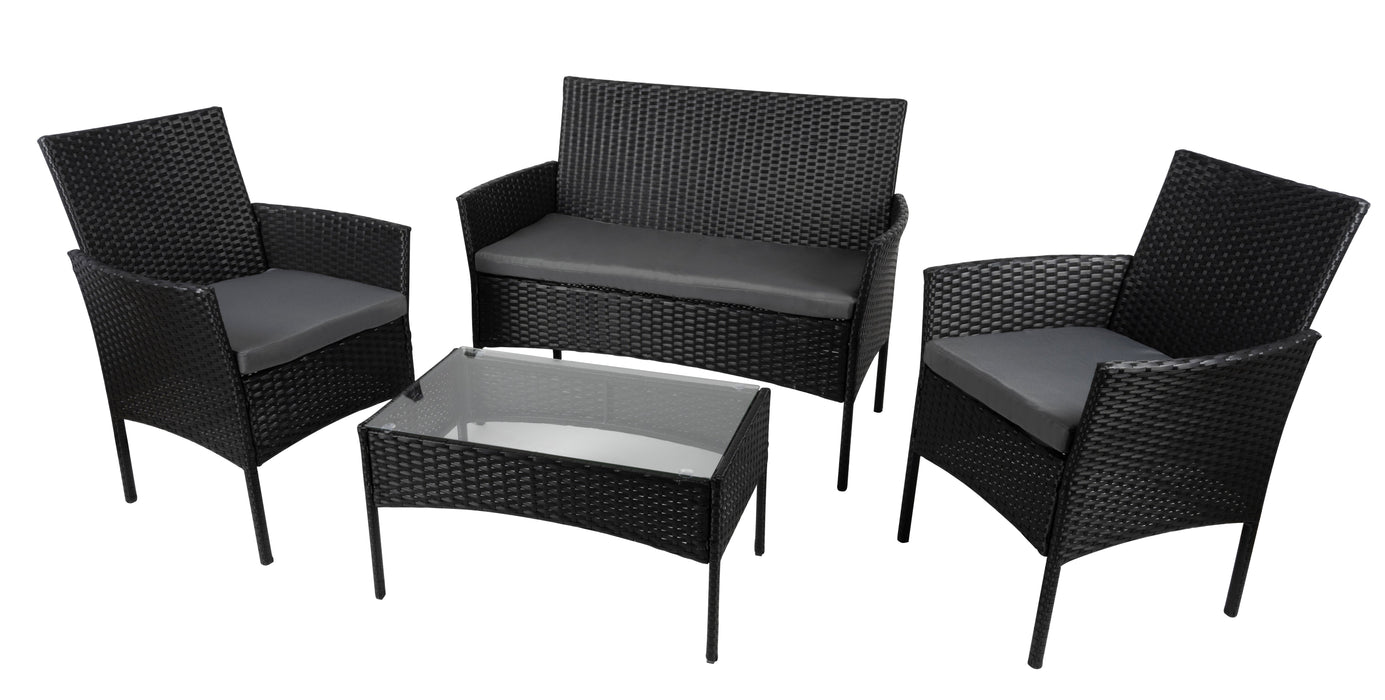Loungeset Berlin – 4 - delig – Modern & Comfortabel voor Tuin & Terras - Bivakshop