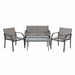 Loungeset Paris – 4 - delig – Comfortabel & Stijlvol voor Tuin & Terras - Bivakshop