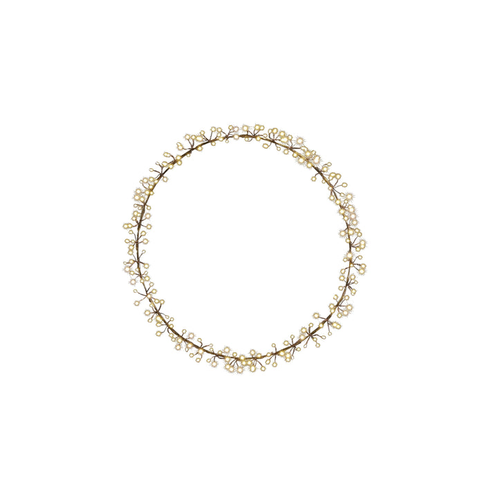 Luca Lighting – LED Krans Ø30 cm – Zwart met 108 Warm Witte LED’s – IP44 Buiten - Bivakshop