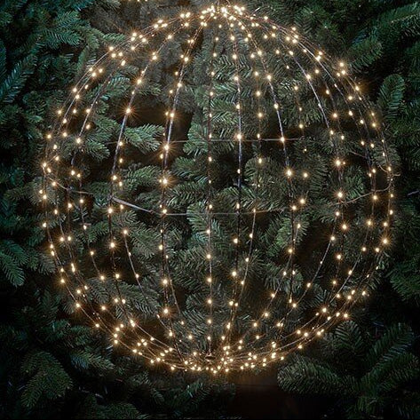 Luca Lighting – LED lichtbal Ø60 cm – 400 classic white LED’s – IP44 & timer - Bivakshop