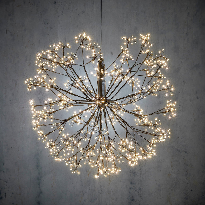 Luca Lighting – LED Lichtbal – Ø60 cm – Warm Wit – 1200 LED – IP44 Timer - Bivakshop