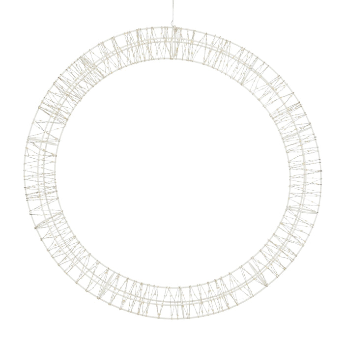 Luca Lighting – XL Verlichte Cirkel Ø56 cm – Wit met 1200 Warm Witte LED’s – IP44 Timer - Bivakshop