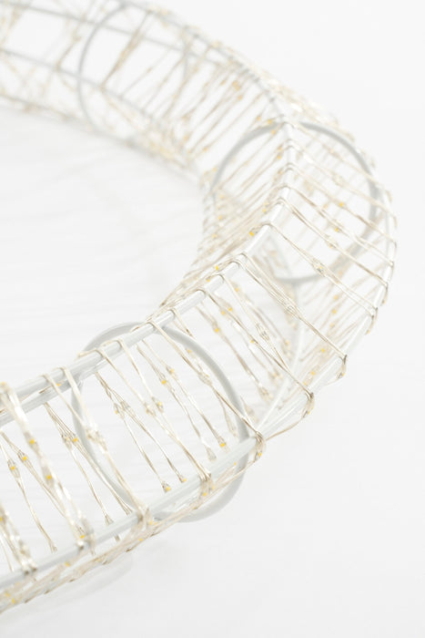 Luca Lighting – XL Verlichte Cirkel Ø56 cm – Wit met 1200 Warm Witte LED’s – IP44 Timer - Bivakshop