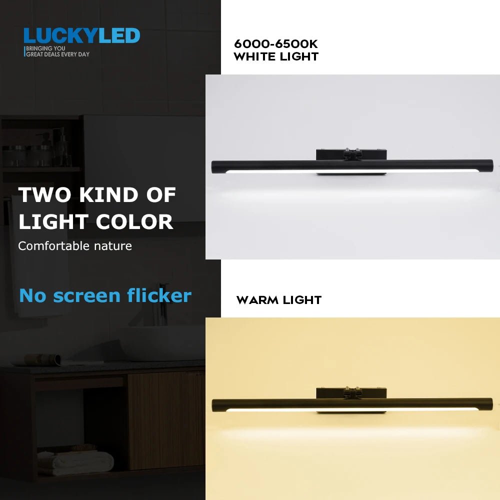 LUCKYLED moderne LED wandlamp - 8W/12W/16W/20W - Voor badkamer en spiegel - Bivakshop