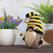 Luxe Bijen Gnome Decoratie – Handgemaakte Plush Kabouter met Zonnebloem – Farmhouse Keukendecoratie - Bivakshop