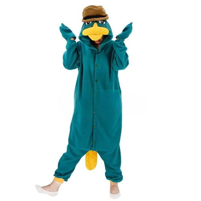 Luxe Duck Kigurumi Onesie – Comfortabel Eend Kostuum – Unisex Pyjama voor Volwassenen & Kinderen - Bivakshop