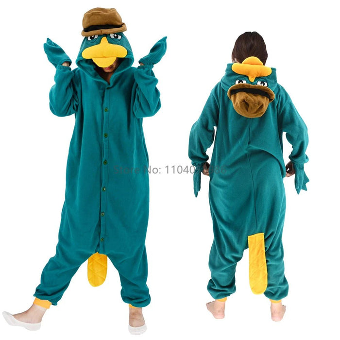 Luxe Duck Kigurumi Onesie – Comfortabel Eend Kostuum – Unisex Pyjama voor Volwassenen & Kinderen - Bivakshop