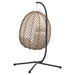 Luxe Ei - vormige Hangstoel Poly Rattan – 104x100x191 cm – Royale Lounge - Bivakshop