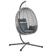 Luxe Ei - vormige Hangstoel Poly Rattan – 104x100x191 cm – Royale Lounge - Bivakshop