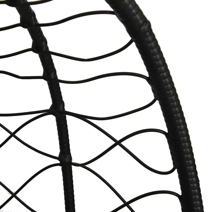 Luxe Ei - vormige Hangstoel Poly Rattan – 91,5x54,5x107 cm – Compact Comfort - Bivakshop