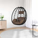 Luxe Ei - vormige Hangstoel Poly Rattan – 91,5x54,5x107 cm – Compact Comfort - Bivakshop