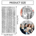 Luxe Glitter Fringe Gordijnen – Tinsel Folie Achtergrond – Diverse Kleuren & Feestthema’s - Bivakshop