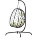 Luxe Hangende Ei Stoel – Poly Rattan & Staal – Inclusief Comfortabel Kussen - Bivakshop