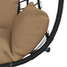 Luxe Hangstoel met Standaard – Rattan & Staal – Exclusief Lounge Comfort - Bivakshop