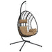 Luxe Hangstoel met Standaard – Rattan & Staal – Exclusief Lounge Comfort - Bivakshop