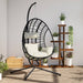 Luxe Hangstoel met Standaard – Rattan & Staal – Exclusief Lounge Comfort - Bivakshop