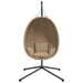 Luxe Hangstoel met Standaard – Rattan & Staal – Exclusief Lounge Comfort - Bivakshop