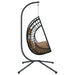 Luxe Hangstoel met Standaard – Rattan & Staal – Exclusief Lounge Comfort - Bivakshop