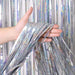 Luxe Laser Glitter Fringe Gordijn (1x2M) – Holografische Tinsel Achtergrond – Diverse Kleuren - Bivakshop