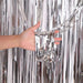Luxe Laser Glitter Fringe Gordijn (1x2M) – Holografische Tinsel Achtergrond – Diverse Kleuren - Bivakshop