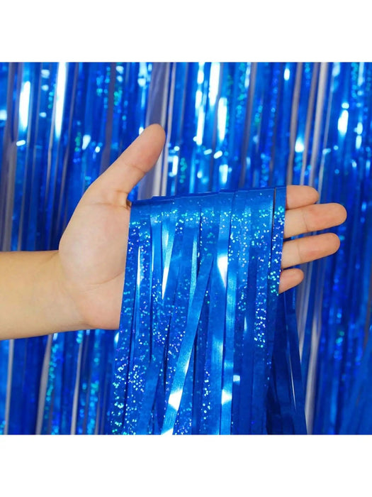 Luxe Laser Glitter Fringe Gordijn (1x2M) – Holografische Tinsel Achtergrond – Diverse Kleuren - Bivakshop