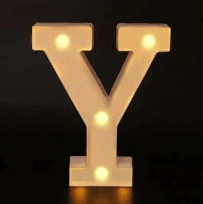 Luxe LED Letter Lamp (A - Z) – Verlichte Letters voor Bruiloft, Verjaardag & Interieur – Sfeerverlichting - Bivakshop