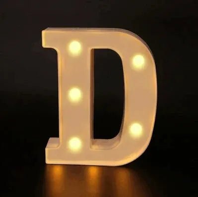 Luxe LED Letter Lamp (A - Z) – Verlichte Letters voor Bruiloft, Verjaardag & Interieur – Sfeerverlichting - Bivakshop