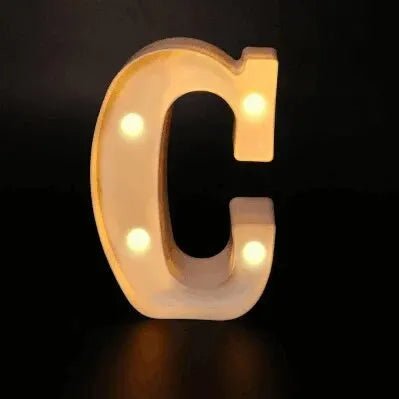 Luxe LED Letter Lamp (A - Z) – Verlichte Letters voor Bruiloft, Verjaardag & Interieur – Sfeerverlichting - Bivakshop