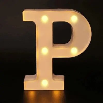 Luxe LED Letter Lamp (A - Z) – Verlichte Letters voor Bruiloft, Verjaardag & Interieur – Sfeerverlichting - Bivakshop