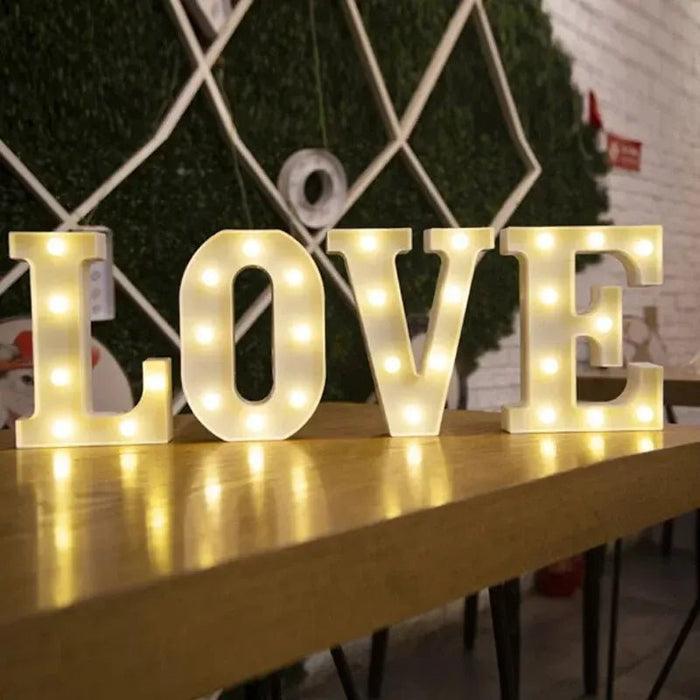 Luxe LED Letter Lamp (A - Z) – Verlichte Letters voor Bruiloft, Verjaardag & Interieur – Sfeerverlichting - Bivakshop