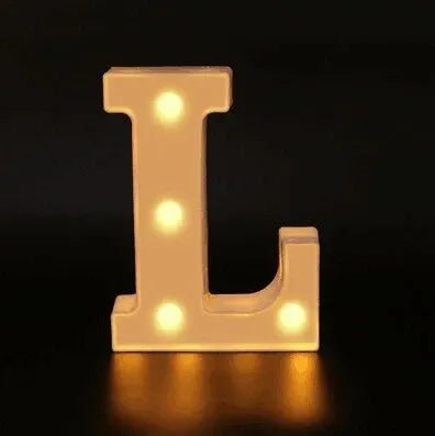 Luxe LED Letter Lamp (A - Z) – Verlichte Letters voor Bruiloft, Verjaardag & Interieur – Sfeerverlichting - Bivakshop