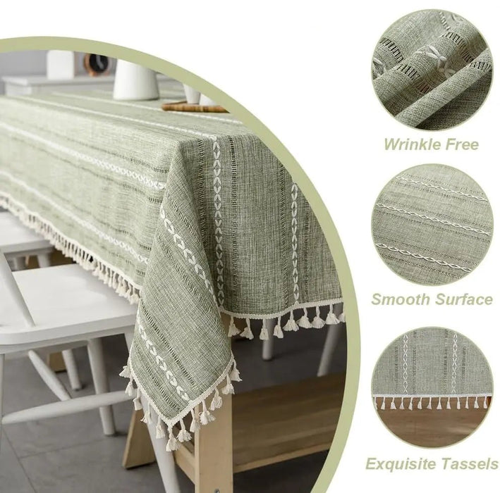 Luxe Tafelkleed Linnen - look - Waterbestendig - Meerdere Varianten - Bivakshop