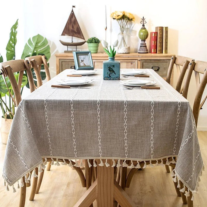 Luxe Tafelkleed Linnen - look - Waterbestendig - Meerdere Varianten - Bivakshop