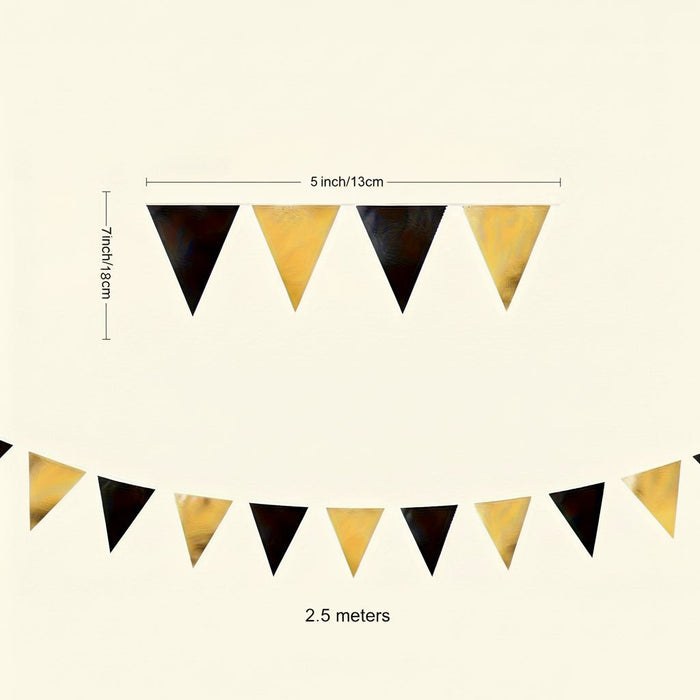 Luxe Vlaggenlijn Set – Driehoekige Banner Slinger – Stijlvolle Feestdecoratie in Diverse Kleuren - Bivakshop