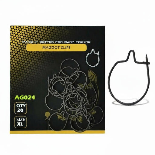 Maden Clips (20 Stuks) – Baiting Tools voor Karper Aas - Bivakshop