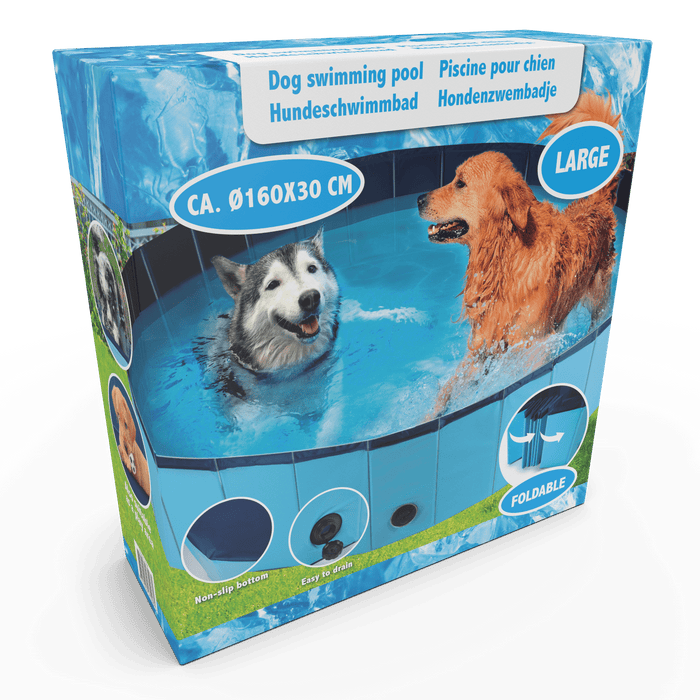 Maxxpro - Hondenzwembad – Groot (L) – Opvouwbaar & Slijtvast – Verkoeling voor Honden - Bivakshop