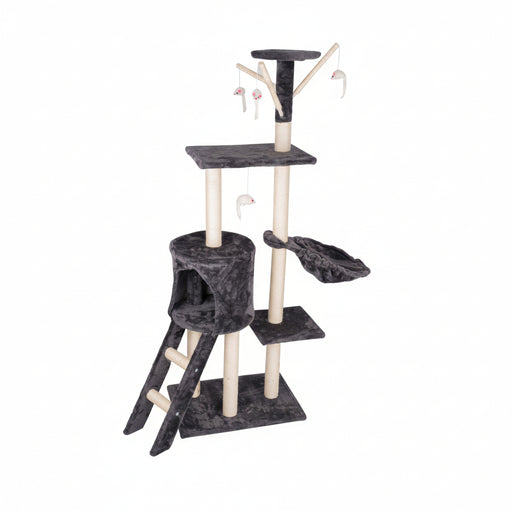 Maxxpro krab- en kattentoren 140 cm met sisal en speeltouw