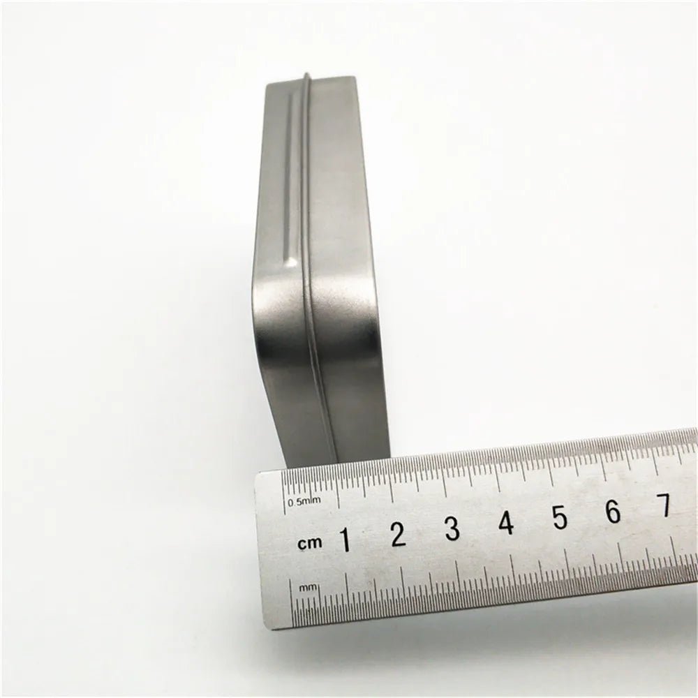Metalen mini blikje - Rechthoekige opbergdoos met scharnierdeksel - Voor snoep, pillen, munten en kleine accessoires - Bivakshop