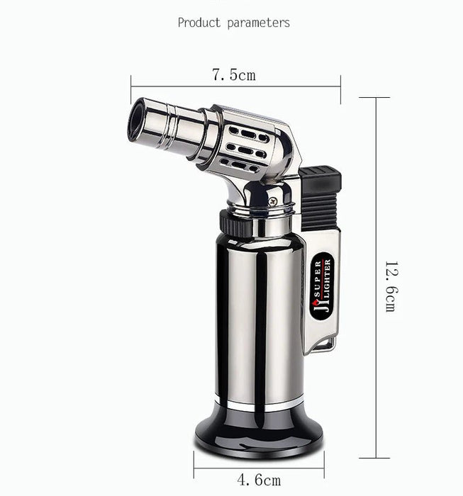 Metalen Turbo - Aansteker – Winddicht – Krachtige Vlam (Roken, Koken & Hobby) - Bivakshop