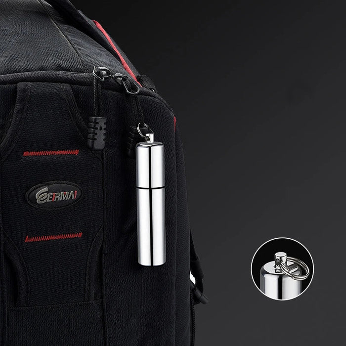 Metalen windproof benzineaansteker – Mini sleutelhanger aansteker voor buiten & rookaccessoires - Bivakshop