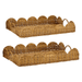 Mica Decorations - Eleta Dienbladenset – Rotan – 2 - delig – Naturel - Bivakshop