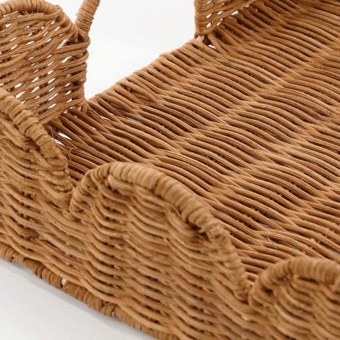 Mica Decorations - Eleta Dienbladenset – Rotan – 2 - delig – Naturel - Bivakshop